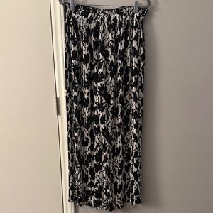 Joie Black and White Wide Leg Pants